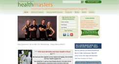 Desktop Screenshot of healthmasters.com